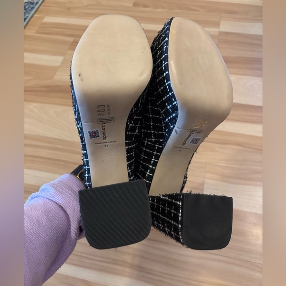 Larroude Emma Pump In Black Tweed Size 11 New - Picture 11 of 11